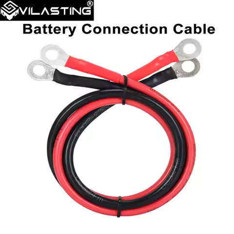 VILASTING 8/6AWG Stranded Copper Battery Inverter Cable Set with Terminals Solar Power Connection Wi