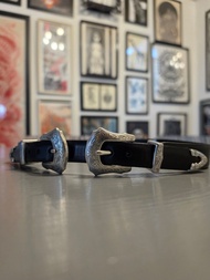 TOGA VIRILIS ACCESSORIES. DOUBLE BUCKLE LESTHER BELT