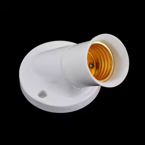Durable E27 Oblique 45 Degree Angle Converter Base Socket Adapter Lamp Bases Light Base Bulb Holders