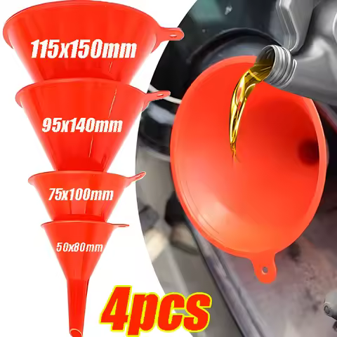 4 Sizes Car Plastic Funnels Refueling Gasoline Funnels Tools Oil Filling Equipment Car Motorcycle Re