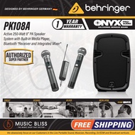 Behringer PK108A Active 250W 8" PA Speaker System with Bluetooth (PK-108A / PK 108A)