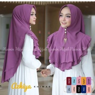 Khimar Syari Azkiya Series Purple hijab instan syari pet / jilbab instan / khimar layer