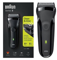 Series3 Braun 300S เครื่องโกนหนวดที่สะอาดไฟฟ้าผู้ชาย
