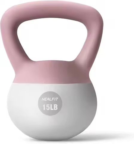 Soft Kettlebell 5-25LB for Home Gym Strength Training, Anti-Slip Fitness Weights for Men and Women
