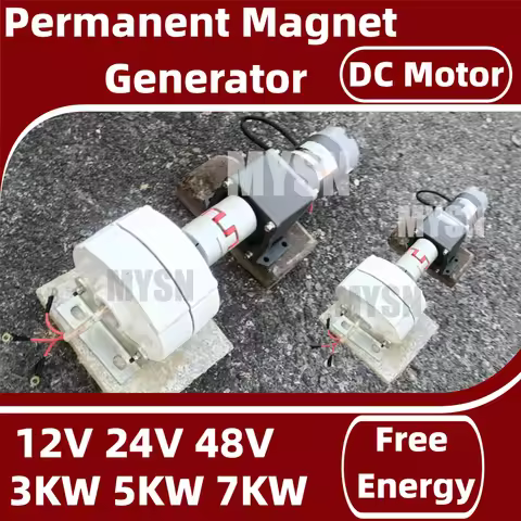 5000W Silent Portable Generator Set 6KW 12V 48V Permanent Magnet Generator Camping Home Backup Party