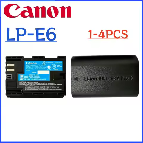 LP-E6 LP E6 Battery1800mAh for Canon EOS 60D 70D 80D 90D 7D 5D Mark II III IV 5DS R 6D Mark II R DSL