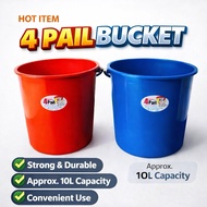 4 Gallon Pail/ 18L Bucket with Handle/ 4 Pail Plastic Bucket /Water Bucket /Multipurpose Pail /Bathr