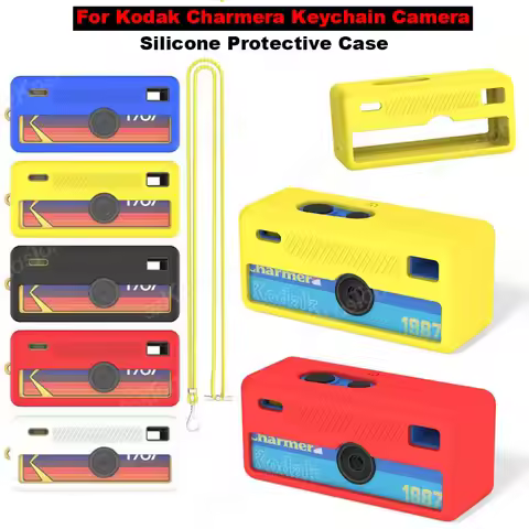 For Kodak Charmera Keychain Camera Silicone Protective Case Scratch-Proof for Mini Keychain Cam Prot