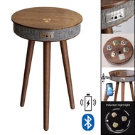 Coya Cozy Nordic Style Portable Smart Music Subwoofer Coffee Wooden Table c/w Bluetooth Speaker And 