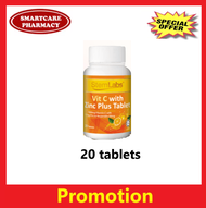 StemLabs Vitamin C 1000mg with Zinc - 20 tablets