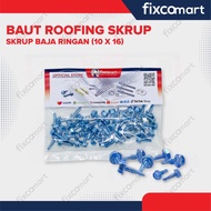 Skrup Baja Ringan Paket 50 PCS 10 x 16 MM