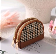 Dompet mini houndstooth dompet koin