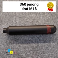 Tabung bocap 360 CC jenong DRAT M18/tabung pcp alumunium