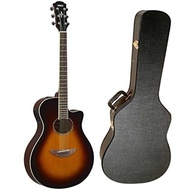 Yamaha APX600OVS Thinline Acoustic-Electric Guitar (Old Violin Sunburst) with Hardshell Guitar Case