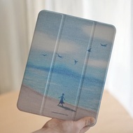 海邊散步iPad Case 筆槽平板保護套保護殼iPad Pro