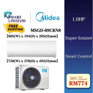 【FREE SHIPPING】Midea Air Conditioner (1HP) MSGD-09CRN8 / (1.5HP) MSGD-12CRN8 / (2HP) MSGD-18CRN8 / (