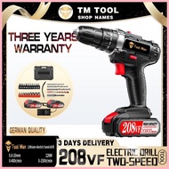 ❥ ◐ TM Cordless Drill portable Electric impact with hammer Drill Barena Rechargeable Power Tools Se