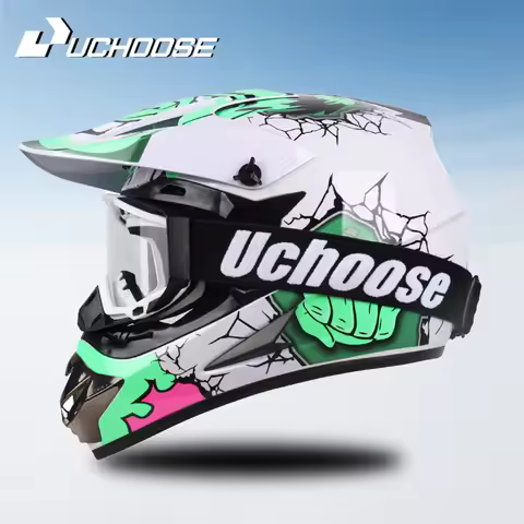 UCHOOSE Motorcycle Helmet Professional Motocross Off Road Helm Children Off-road Casque Capacete De 