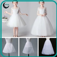 Girls' Wedding Crinoline Skirt - Multi-Hoop Short Petticoat, White