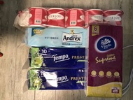 Tempo, Andrex, Vinda 衛生紙組合
