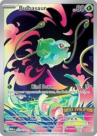 Pokemon - Bulbasaur - 133/132 - Mega Evolutions Stamp Promo - Full Art Illustration Rare - Single Ca