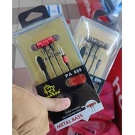 Handsfree Papada PA800 Magnet#Earphone Metal Bass