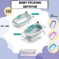 Foldable BABY BATH TUB | Folding Bathtub | Baby Bath | Folding Baby Bathtub Foldable Foldable Silicone Bathtub Folding Baby Portable Baby Bathtub - Baby Folding Bathtub, Lemarimajujaya