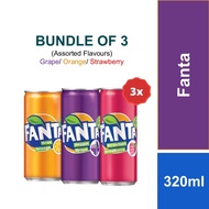 [Bundle of 3] Fanta Drinks 320ml [EXP 31 Jul 2025]