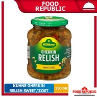 KUHNE Gherkin Relish Sweet Pickle 350gr – Ready-to-Serve Sliced Cucumber Pickles