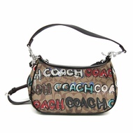 Coach Signature OACH×MINT+SERF Teri CM096 女款 PVC、皮革手提包、單肩包 黑色、棕色、多色