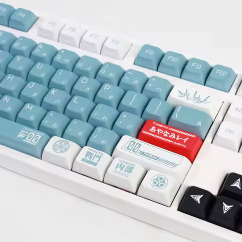 134 Keys Anime GMK EVA 01 Keycaps EVA 00/04/06/08/13 PBT Keycaps XDA Dye Sublimation Mechanical Keyb