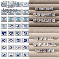 Epoxy Ocean Eyes Italian Charm Bracelet Fit 9mm Stainless Steel DIY Jewelry Making Accessories Brace