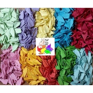100 pre-folded paper cranes, 5x5 cm paper