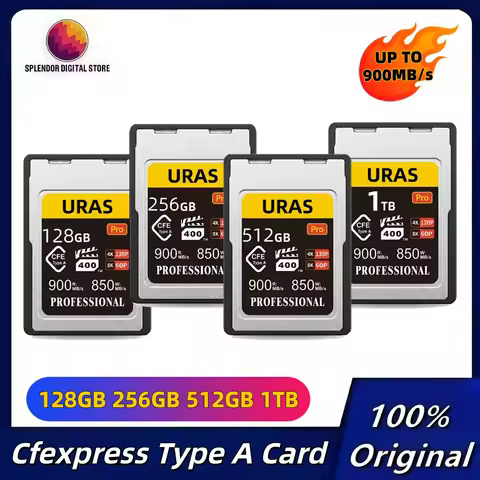 Original Cfexpress CFE A Card Type A Memory Card 1TB 512GB 256GB 128GB Read up to 900MB/s Type A Car