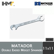 MATADOR 0145 Double Ended Midget Spanner 11 x 11 mm