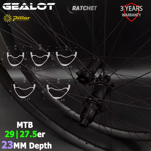 Ultralight 23mm Deep 29ER 27.5ER Goldix M370 Boost MTB Bike Wheels Bicycle Carbon Wheelset Tubeless 