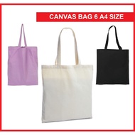 ECO CANVAS BAG 6 CANVAS COTTON PLAIN TOTE BAG COTTON BAG SHOPPING BEG