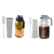 【JIB】-Cold Brew Coffee Maker 64Oz Cold Brew Pitcher with Stainless Steel Super Dense Filter for Iced Brew Coffee, Ice Tea