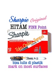 ATK0501SH BLACK Fine Point Sharpie 30051 Spidol Permanent Marker Hitam