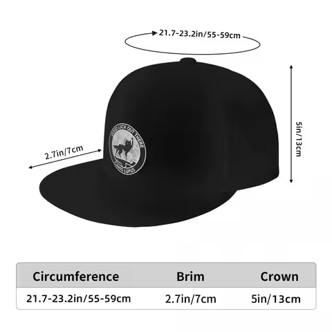 Unisex Baseball Hats Fantastic Mr Fox - Wolf - Canis Lupus - Fill Streetwear Summer Sports Baseball 
