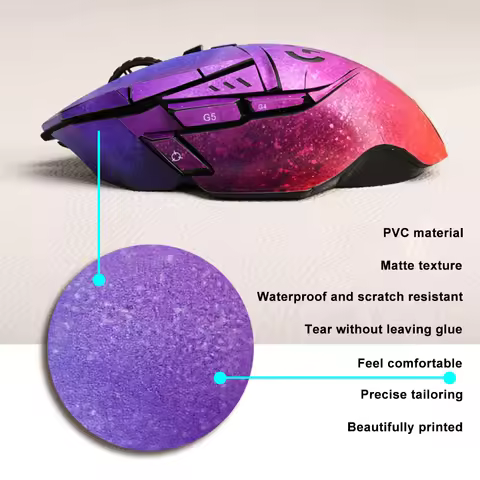 PC Wired Mouse Matte Sticker for G502 HERO/G502 SE HERO Protector