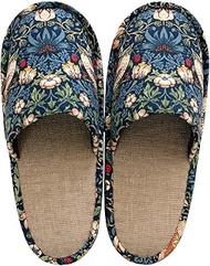 Strawberry Bird Slippers, Made in Japan, M Size (Foot Size: Approx. 9.1-9.8 inches (23-25 cm), Blue 