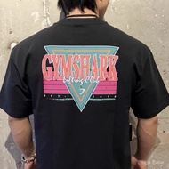 [GYMSHARK] RETROWAVE Soft Elastic Cotton Men Women Sports Casual Round Neck Loose