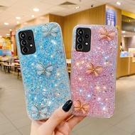 KONSMART Case For Samsung Galaxy A52s A52 A72 A32 A22 5G 4G High Shiny Bling Glitter Star Space With Crystal Butterfly Phone Case For Samsung Galaxy A03s A02s A02 A11 A12 A42 A81 A71 A51 A50 A50s A30s A30 A20 A20s A10s A10 A21s A31 Soft TPU Back Cover