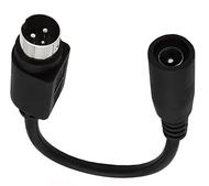 Dafensoy 3 Pin DIN Male to 5.5 x 2.1mm Female DC Power Cable, for DC Power to Continuously Power Dev