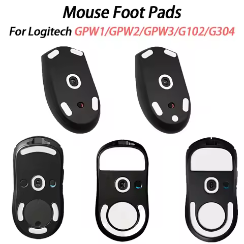 Mouse Feet Pads Sticker for logitech GPW1 GPW2 G304 G305 Mouse White Rounded Curved Edges Mice Feet