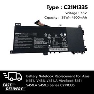 (ส่งฟรี ประกัน 1 ปี) แบตเตอรี่ โน๊ตบุ๊ค Compatible with Asus K451L V451L V451LA VivoBook S451 S451LA
