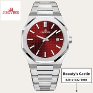 ️J.BoVier ️ Paris Unisex Watch 41mm Model Number : B28-21922-SRBS Red