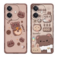 Softcase oppo A5i 4G 2025 - OPPO A3X - OPPO A3 NFC - OPPO A5 PRO 4G - OPPO A5 PRO 5G - Casing Brown 