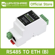 Waveshare Modbus RS485 Serial Server RS485ไปยัง RJ45 Ethernet TCP/IP เป็น Serial Rail-ที่ค้ำยันฟังก์